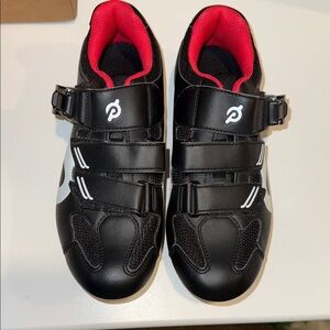 Peloton Black and Red Cycling Sneakers